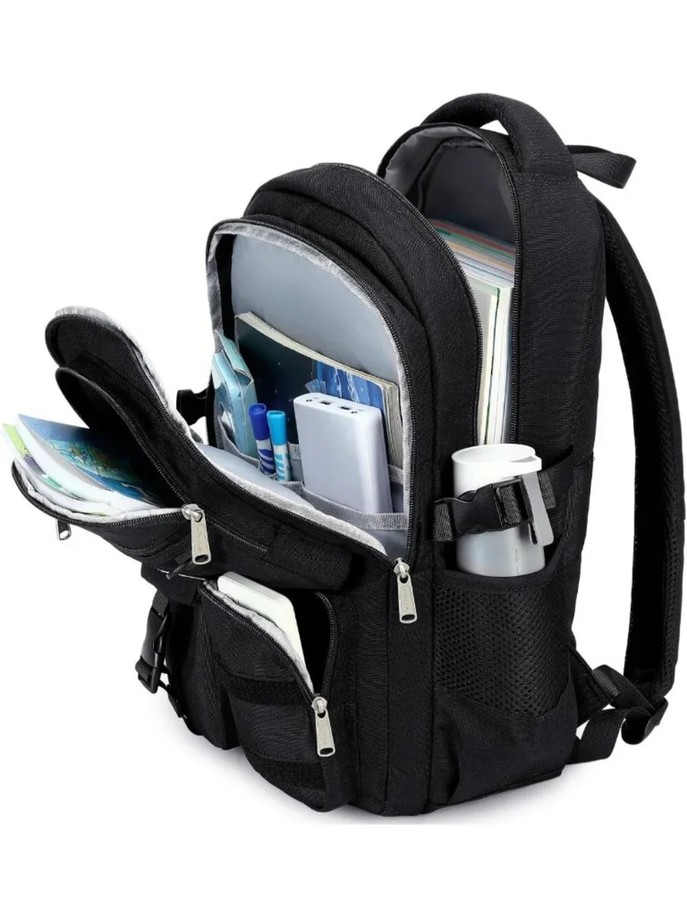 Spacious Heavy-Duty Backpack for School, College & Travel - Multi-Pocket Design